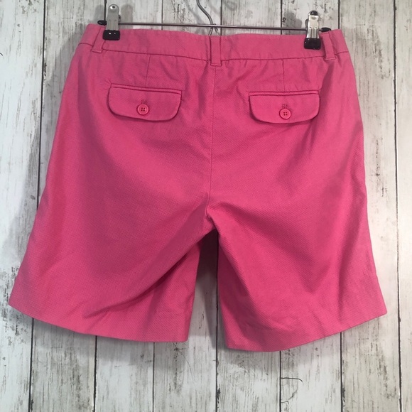 J.CREW Womens 8” Pink Chino Low-Fit Flat Front Shorts 4 - Picture 2 of 9